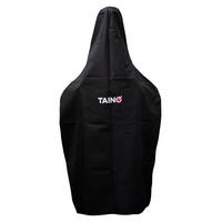 ABDECKHAUBE Pizzaofen - Schwarz, Textil (66/178/48cm) - TAINO