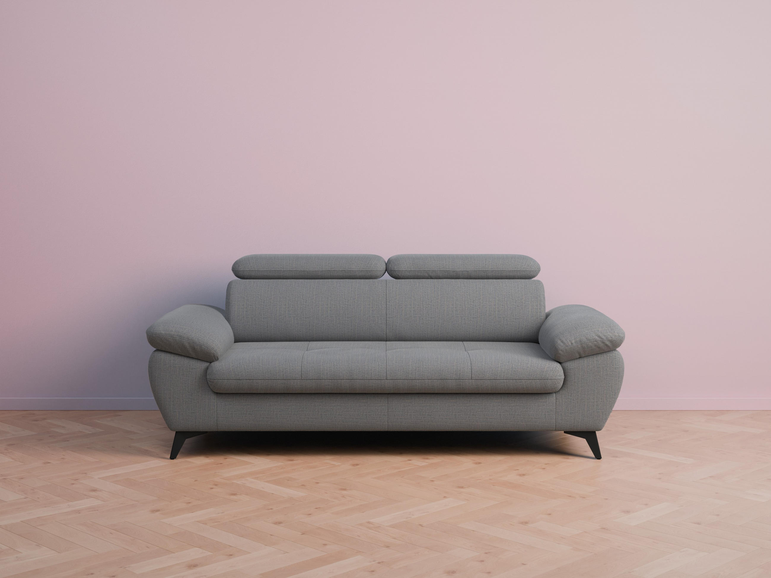foamnova 3-Sitzer Dunkelgrau 215x84x100 cm