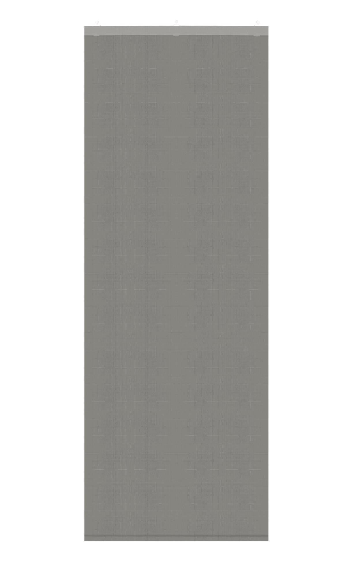 SCHIEBEGARDINE New Amsterdam HxB 245x60 cm Grau - Grau, Textil (60/245cm) - Gardinenbox