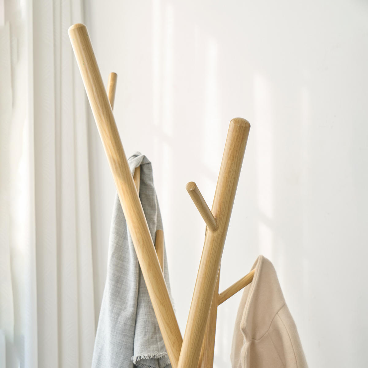 GARDEROBENSTÄNDER Laerdal - Weiß, Metall (49/172/49cm) - [en.casa]
