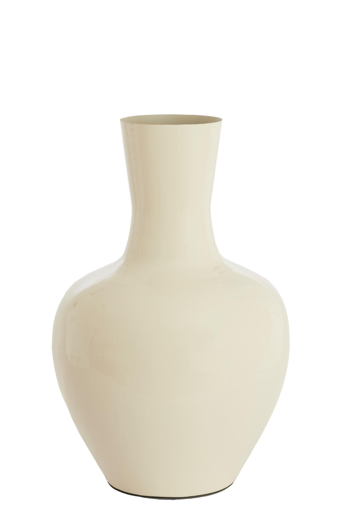 VAZE Nana Weiß 44/44/69 cm - Weiß, Metall (69cm) - Light & Living
