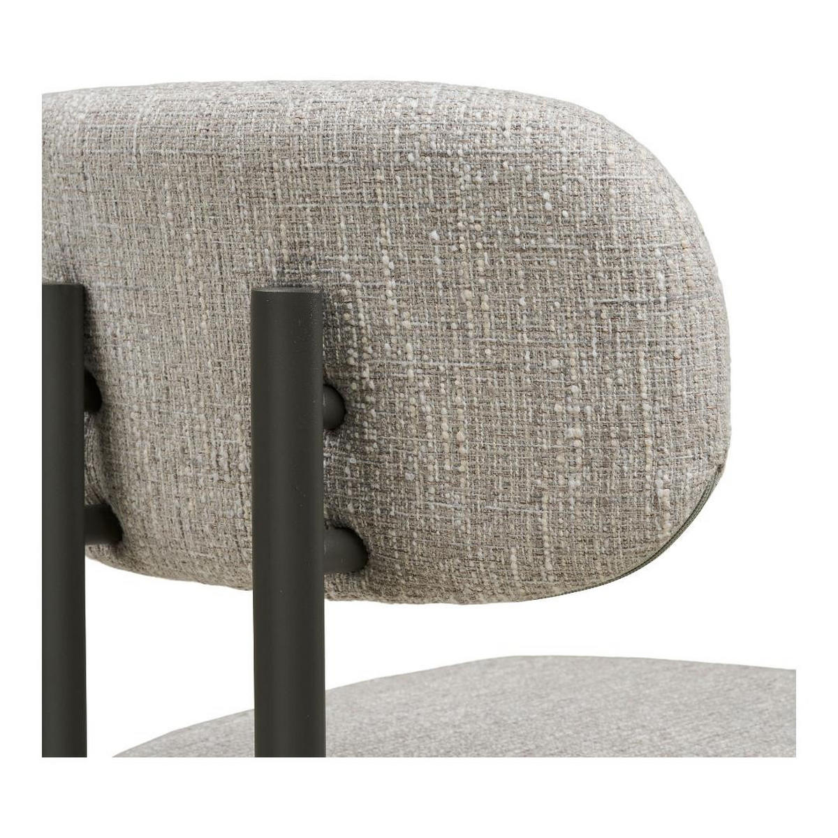 ESSZIMMERSTUHL, Aase, Grau, Stoff, 53 x 50 x 81 cm - Grau, Textil/Metall (53/81/50cm) - ebuy24