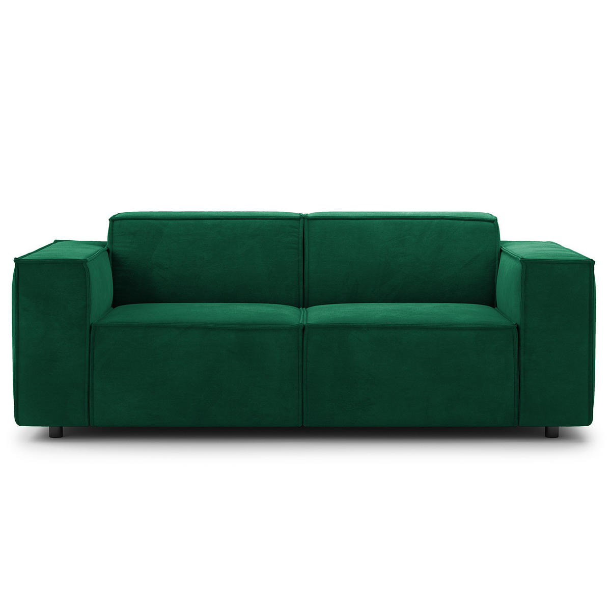 2-SITZER SOFA - Dunkelgrün, Textil (189/70/96cm) - home24