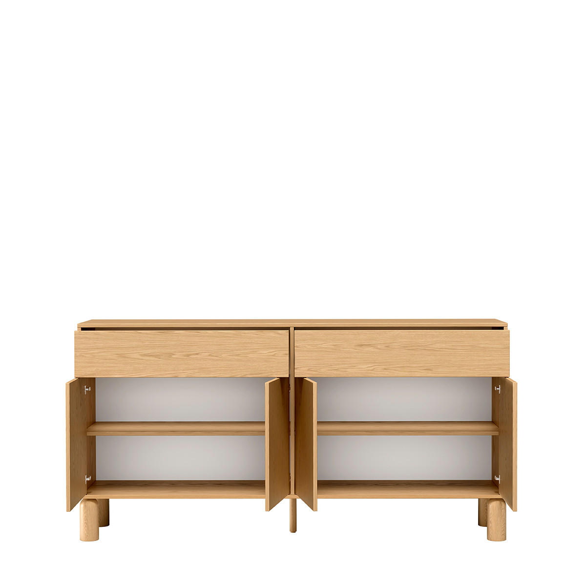 KOMMODE Sanden SN-1 Graphit - Graphitfarben, Holzwerkstoff (180/91.6/40.6cm)