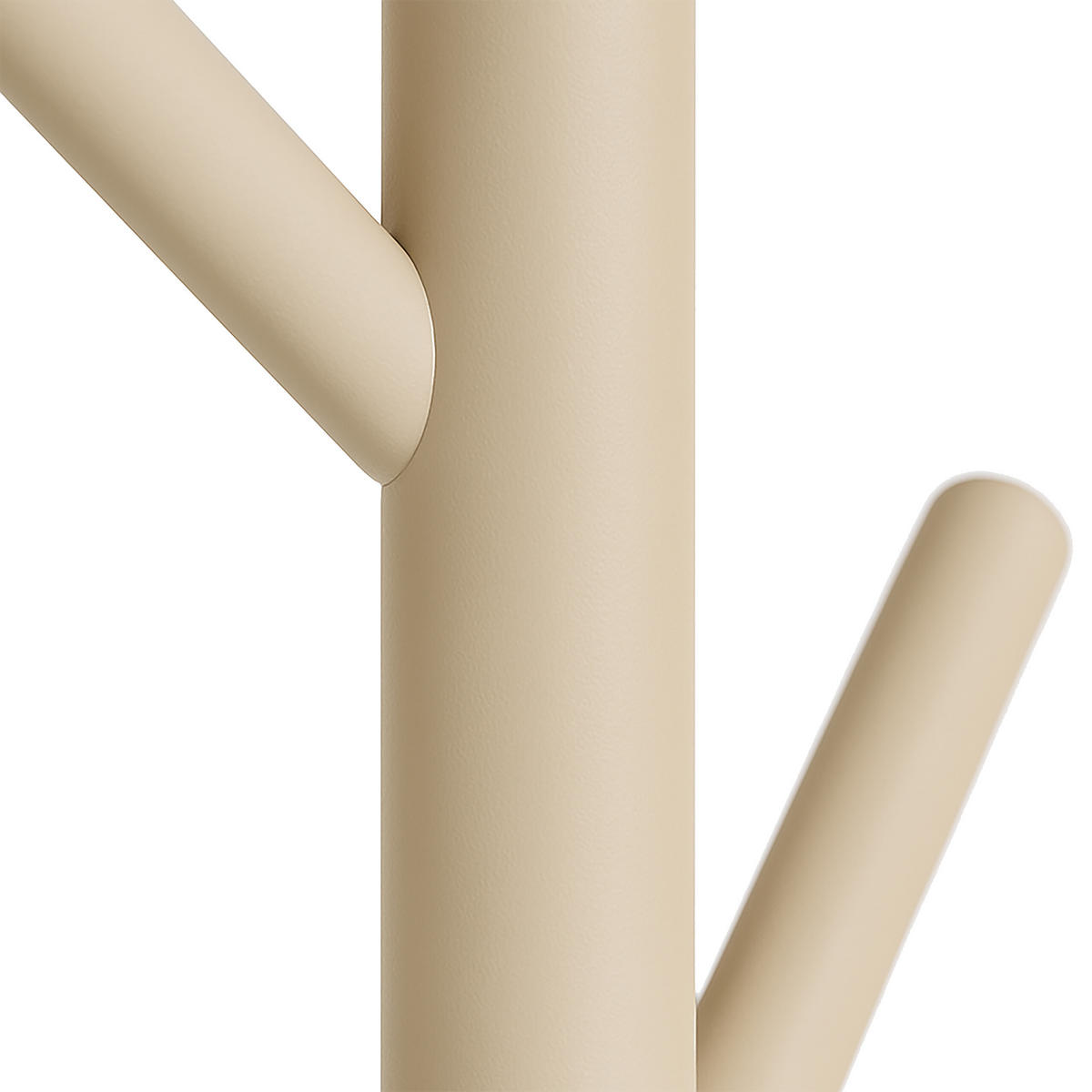 GARDEROBENSTÄNDER - Beige, Holz/Holzwerkstoff (30/177/30cm) - Relaxdays