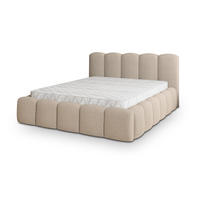 POLSTERBETT FALINA 140x200 cm mit Bettkästen - Beige - Beige, Holz (140/200cm) - MASSENO