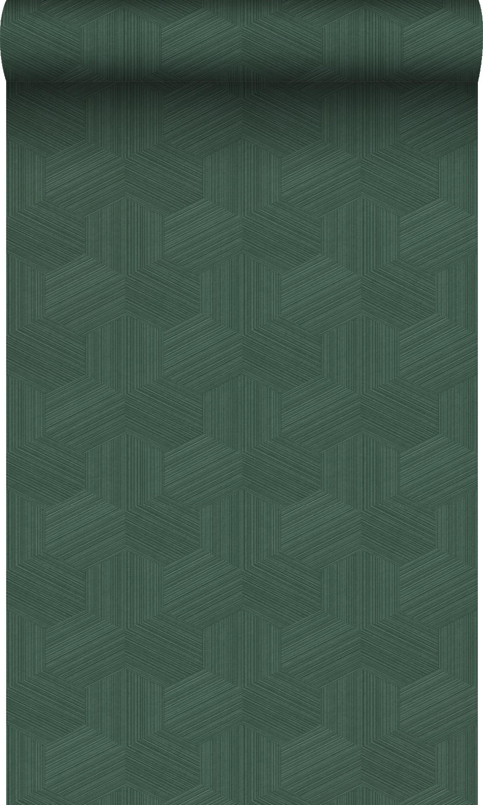 TAPETE 3D-Muster 50 x 900 cm - Grün, Papier (50/900cm) - Origin Wallcoverings