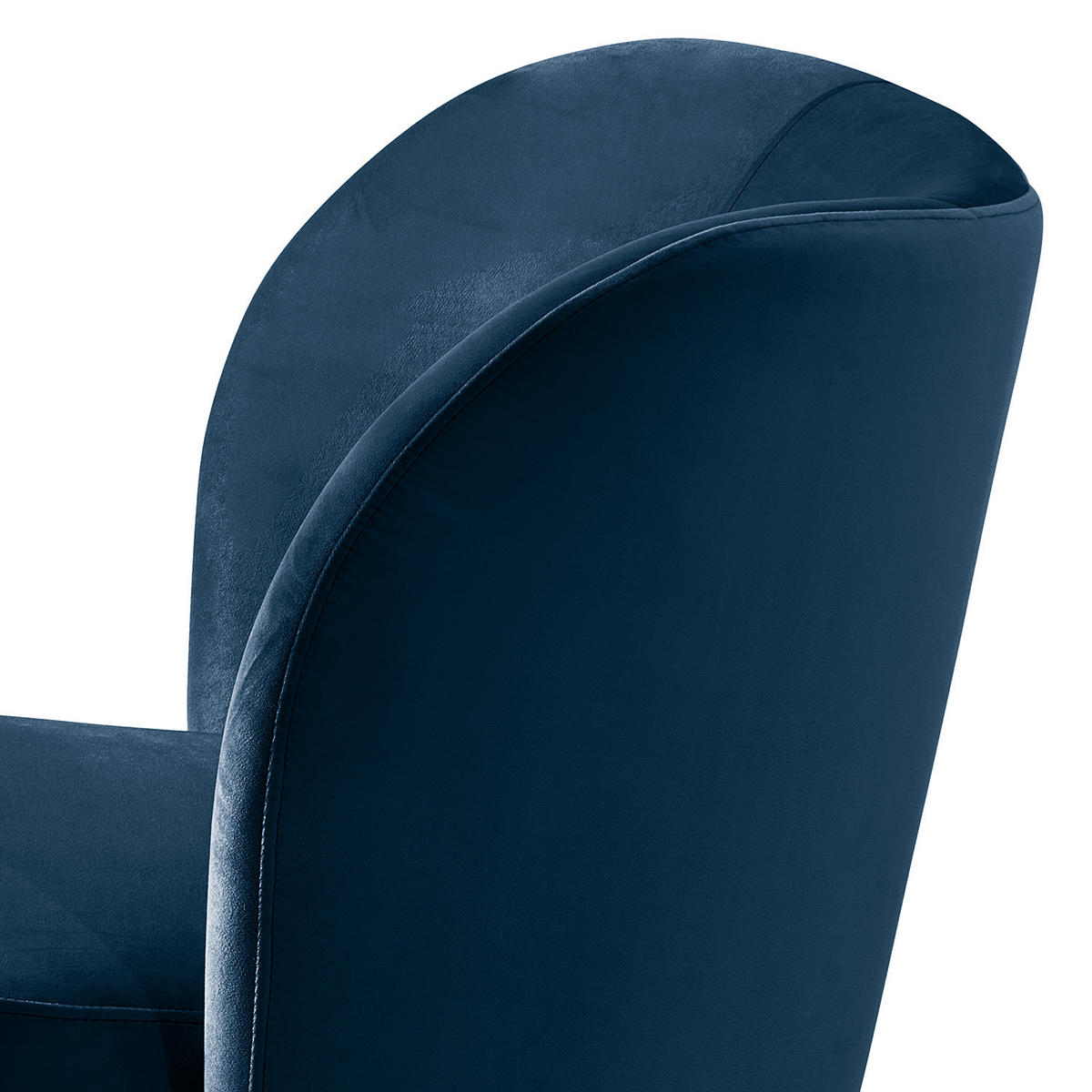 SESSEL - Schwarz/Dunkelblau, Kunststoff/Textil (75/78/49cm) - home24