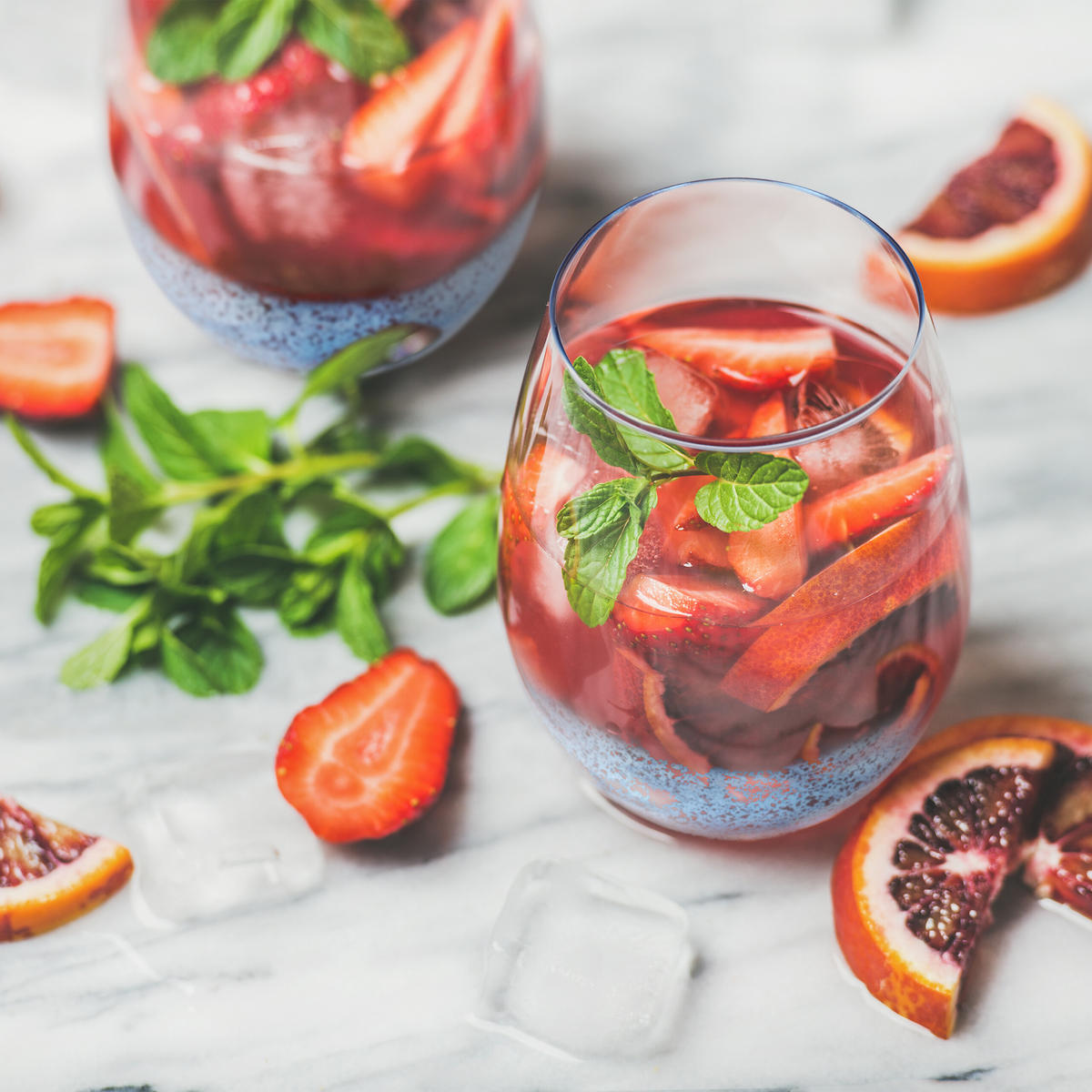 2xWEINGLÄSER - Multicolor, Glas (0.5L) - Relaxdays