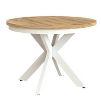 ESSTISCH BAGIO - Honigeiche/Weiß, Holzwerkstoff (100/100/77cm) - Meblini