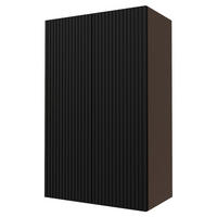 KÜCHENHÄNGESCHRANK Lamello W4/60 Schwarz Matt / Lava 60 / 32,5 / 96cm - Dunkelgrau/Schwarz, Holz/Holzwerkstoff (60/96/32.5cm) - Feldmann-Wohnen