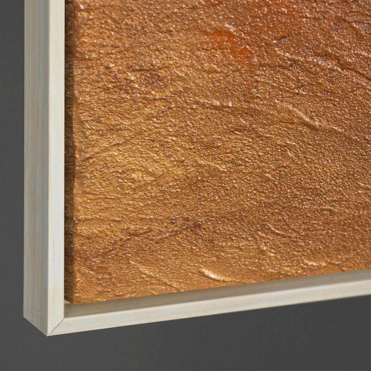 GEMÄLDE Abendliche Hügel Schattenfugenrahmen Beige 120x80 cm - Beige, Holz (120/80cm) - YS-art gallery