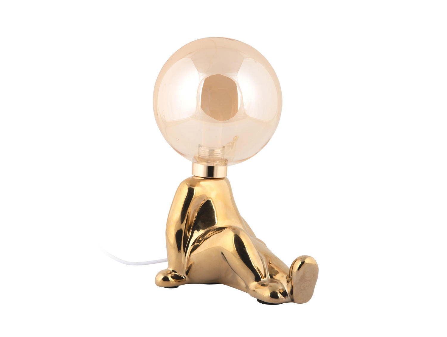 TISCHLAMPE Ross 16.5/12/22.5 cm - Goldfarben, Keramik (16.5/12/22.5cm) - Leitmotiv