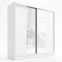 SCHWEBETÜRENSCHRANK 200 CM DUO Farbe: Weiß - Weiß, Holzwerkstoff (200/215/60cm) - A&J MöbelLand