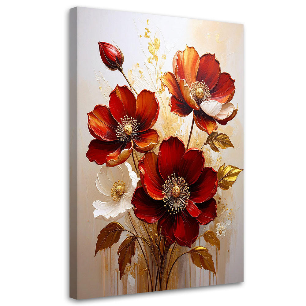 Feeby Leinwandbilder, Rot 20x30 cm