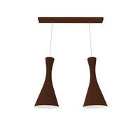 HÄNGELEUCHTE - Dunkelbraun, Metall (20/70/120cm) - Lumicom