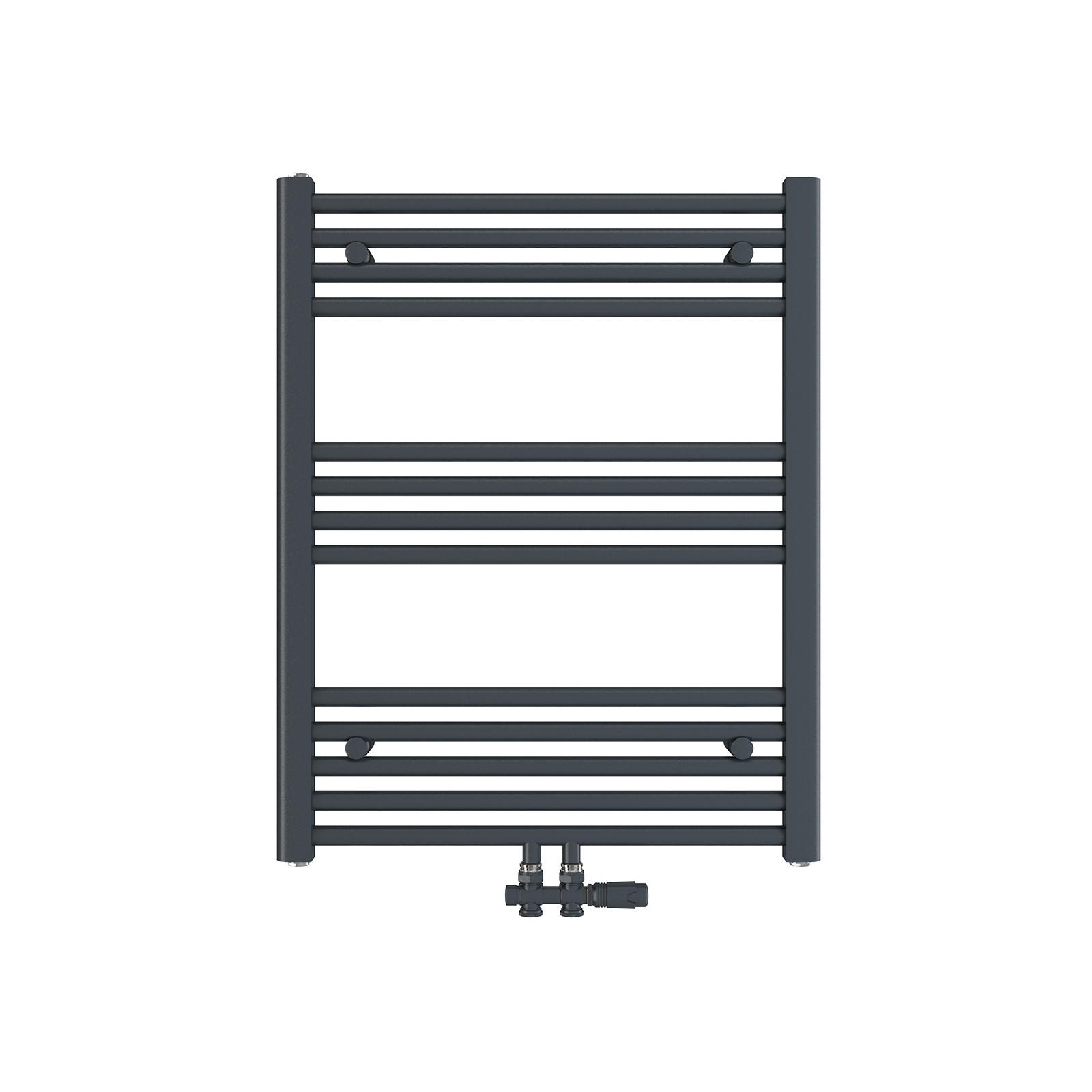 HEIZKÖRPER Handtuchheizkörper wasserführend Anthrazit 75/60/3 cm - Anthrazit, Metall (60/75/3cm) - EMKE