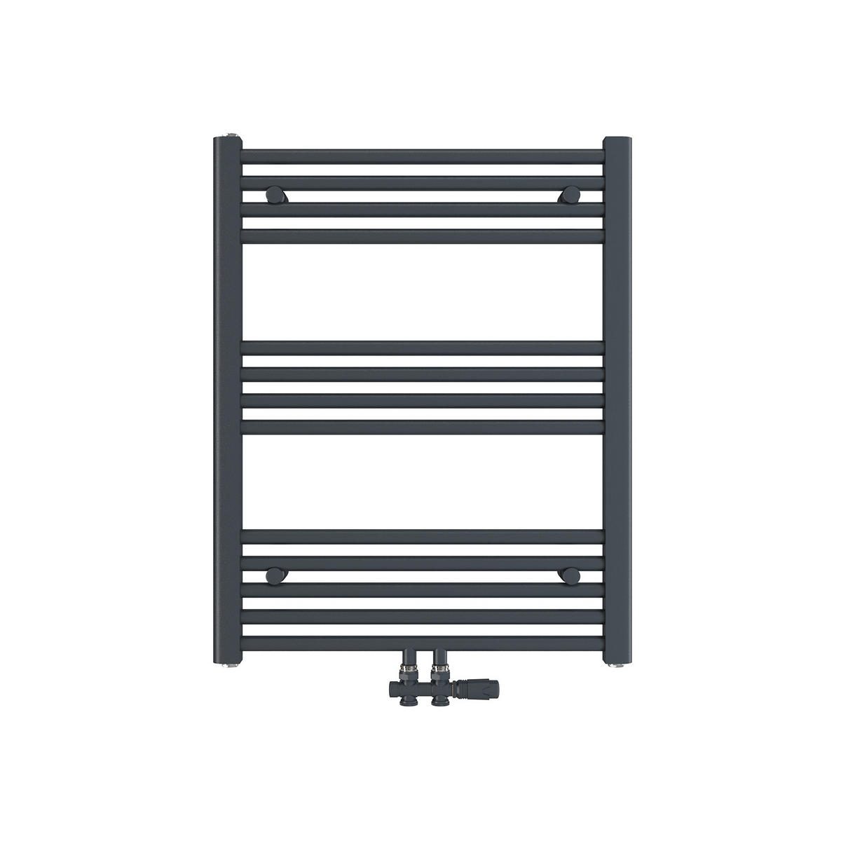 HEIZKÖRPER Handtuchheizkörper wasserführend Anthrazit 75/60/3 cm - Anthrazit, Metall (60/75/3cm) - EMKE