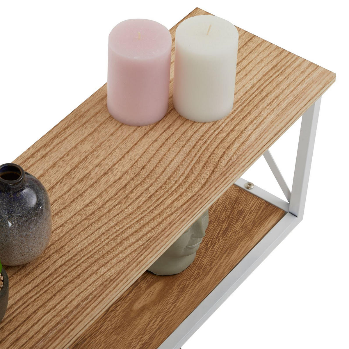 WANDGARDEROBE ARMANDO - Weiß/Braun, Metall (62/35/20cm) - CARO-Möbel