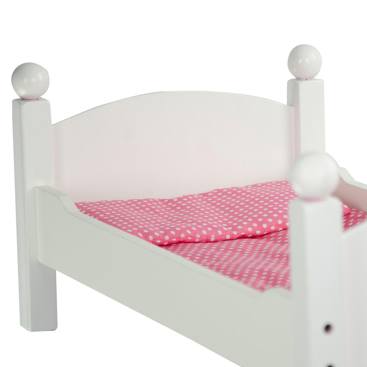 PUPPENBETT, Weiß, 44cm - Weiß, Holzwerkstoff (27/44/51cm) - Teamson Kids