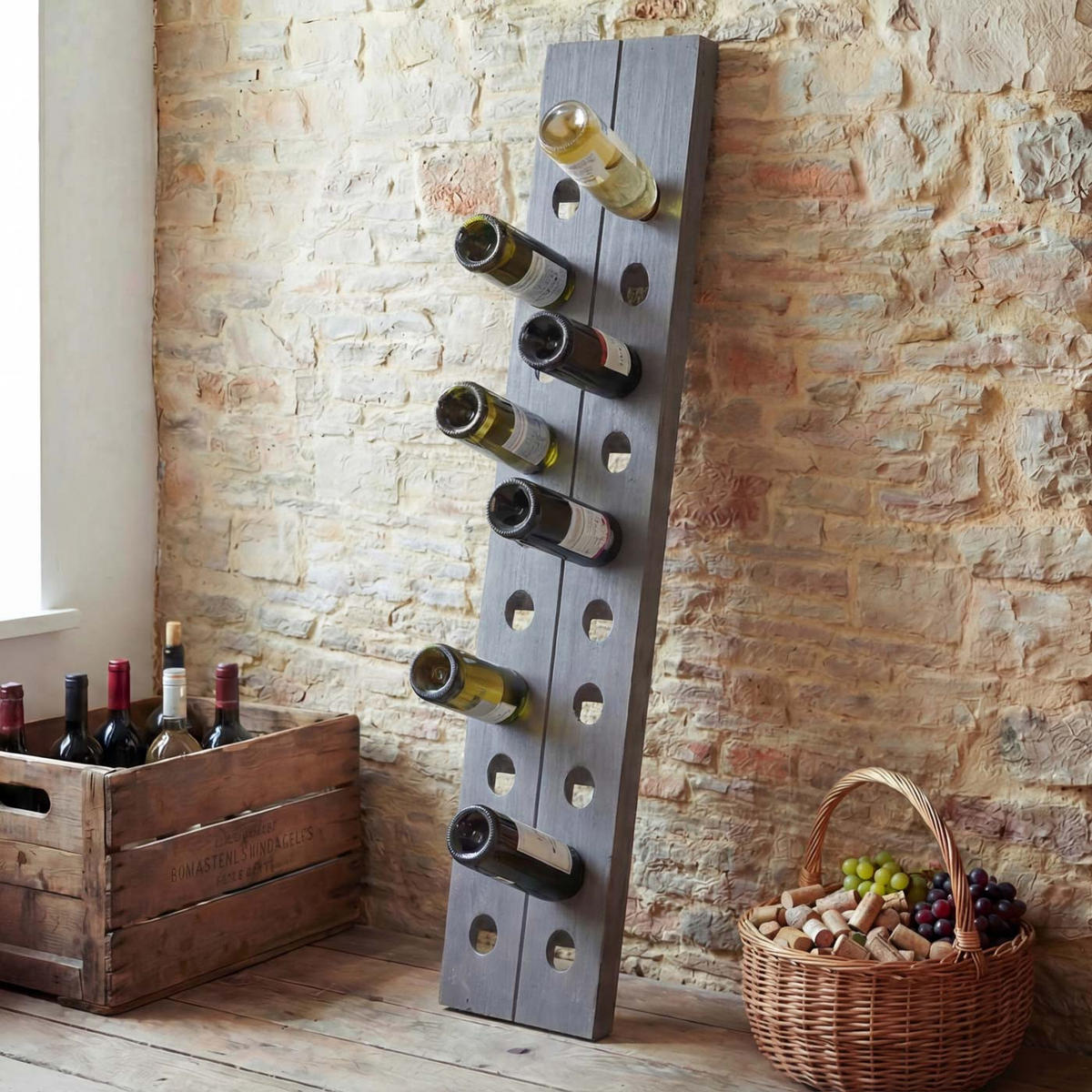 DEKO-RÜTTELBRETT Grau - Grau, Holz (22/120/5cm) - MCW