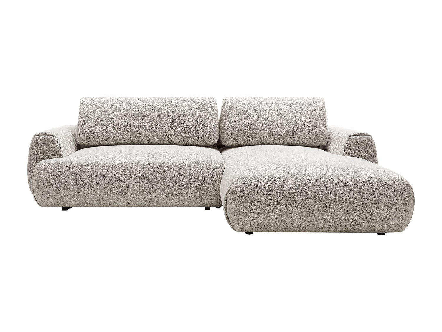 SCHLAFSOFA - 4 Personen - Stoff - Hellgrau - - Hellgrau, Textil (270/81/167cm) - Vente-Unique