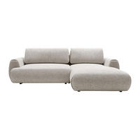 SCHLAFSOFA - 4 Personen - Stoff - Hellgrau - - Hellgrau, Textil (270/81/167cm) - Vente-Unique