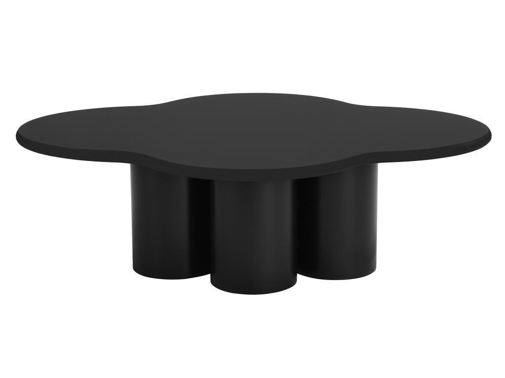 COUCHTISCH - MDF - Schwarz - YAVINA - Schwarz, Holz (110/80/34cm) - Vente-Unique