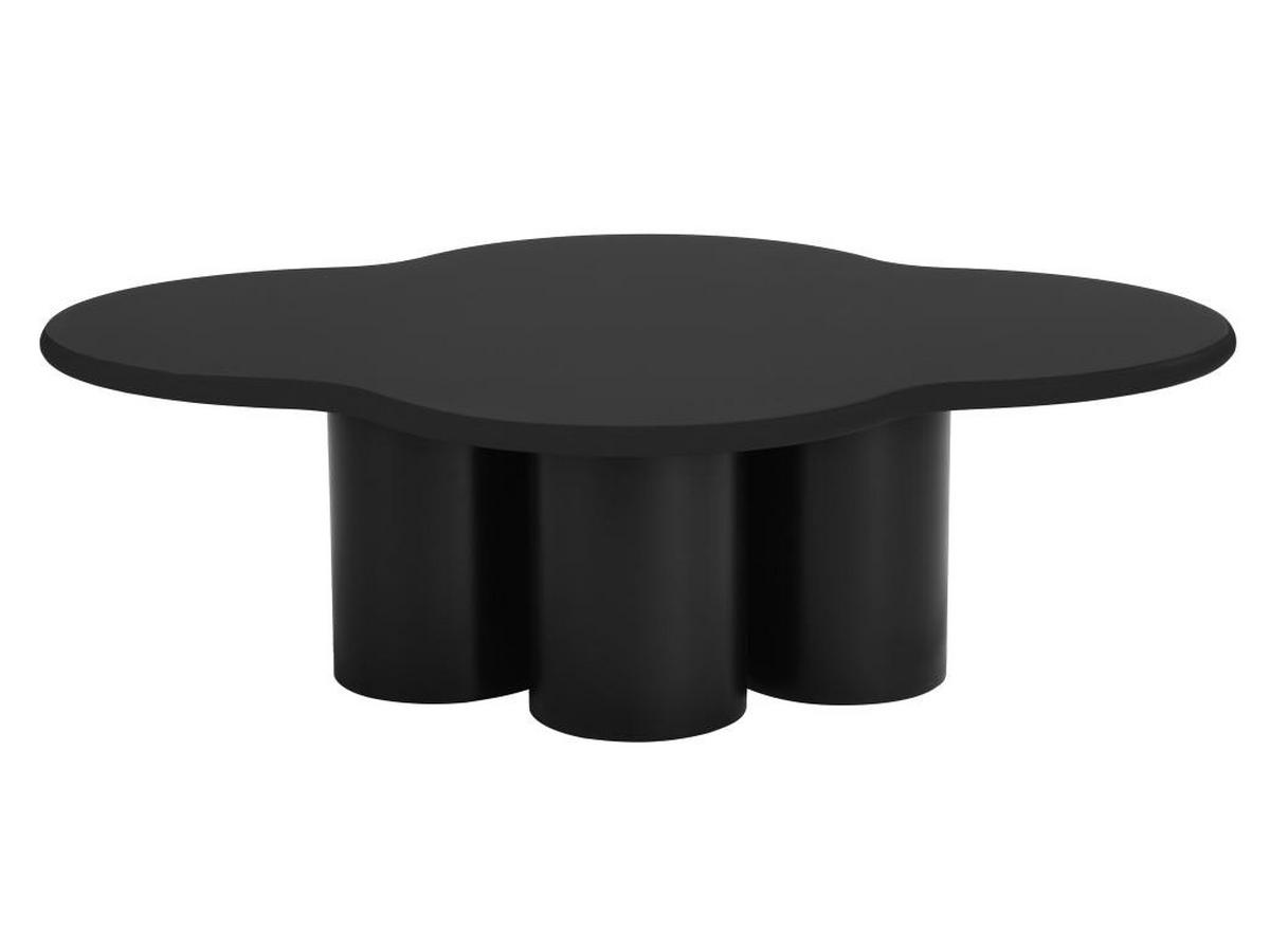 COUCHTISCH - MDF - Schwarz - YAVINA - Schwarz, Holz (110/80/34cm) - Vente-Unique
