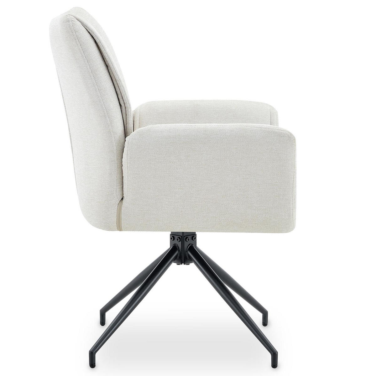 ESSZIMMERSTÜHLE LIRA 2er-Set cremeweiß - Creme, Textil (65/88/64cm) - IDIMEX