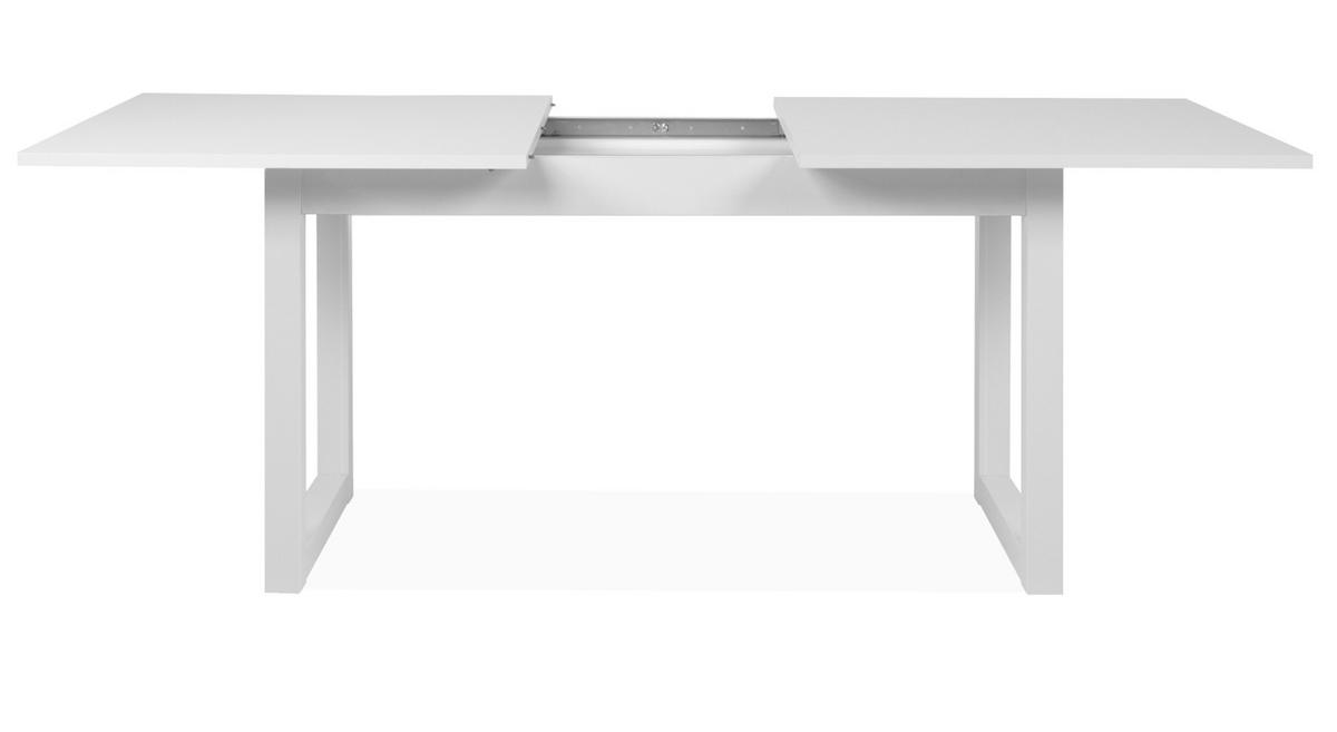 ESSTISCH weiß, 160 - 200 cm ausziehbar, Küchentisch bis 8 Personen - Weiß, Holzwerkstoff (90/160/75cm) - Furn.Design
