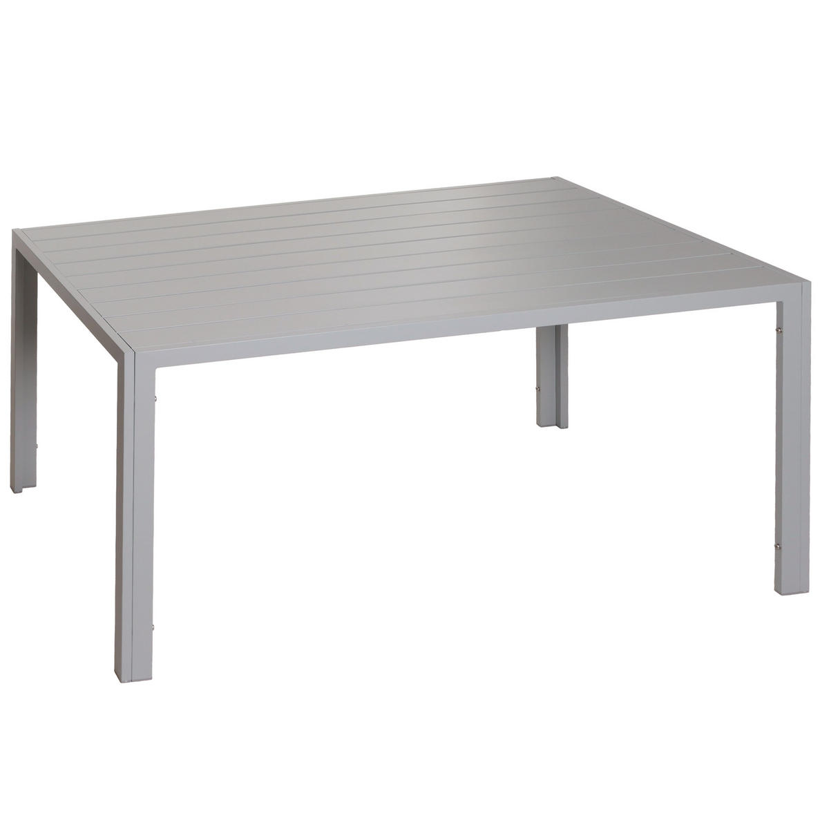 ALU-ESSTISCH rechteck Hellgrau - Hellgrau, Metall (80/140/72cm) - MCW