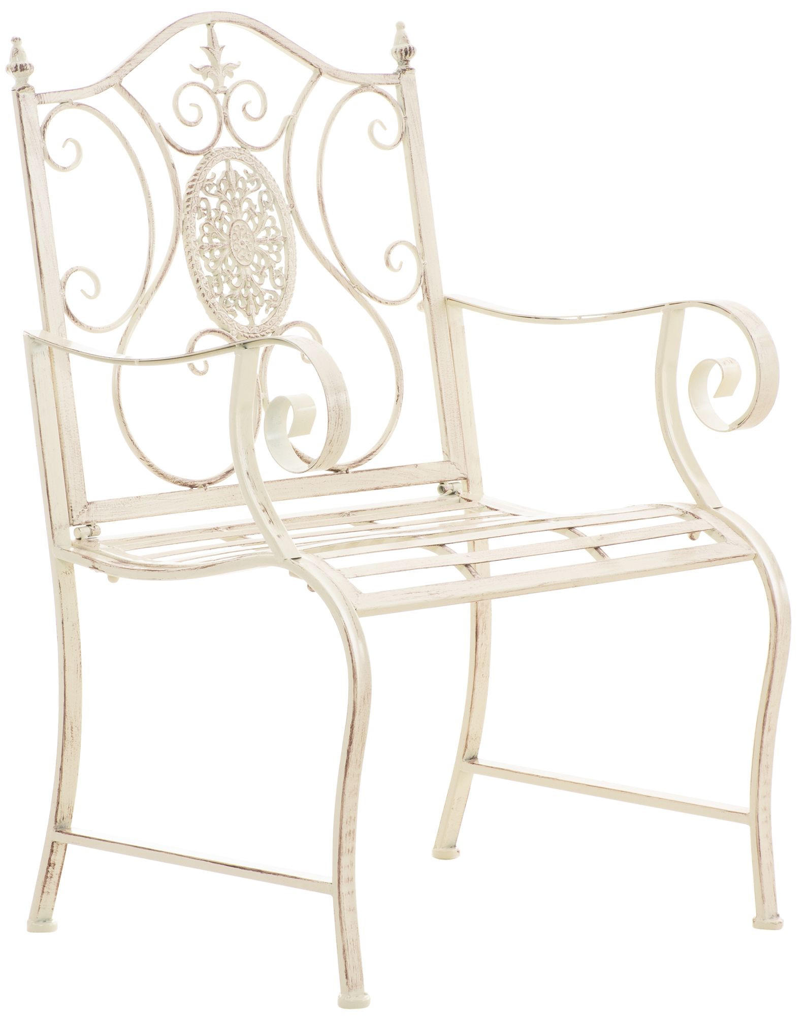 CLP Gartenstuhl Creme 62x94x53 cm
