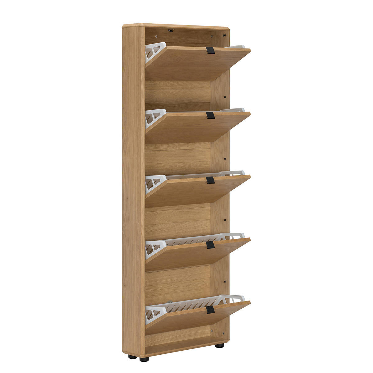 FURNIERTER SCHUHKIPPER - Eichefarben, Holzwerkstoff/Kunststoff (64/181/17cm) - home24