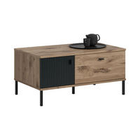 COUCHTISCH Chess schwarz 100/60/48 cm - Braun, Holzwerkstoff (60/100/48cm) - Xonox