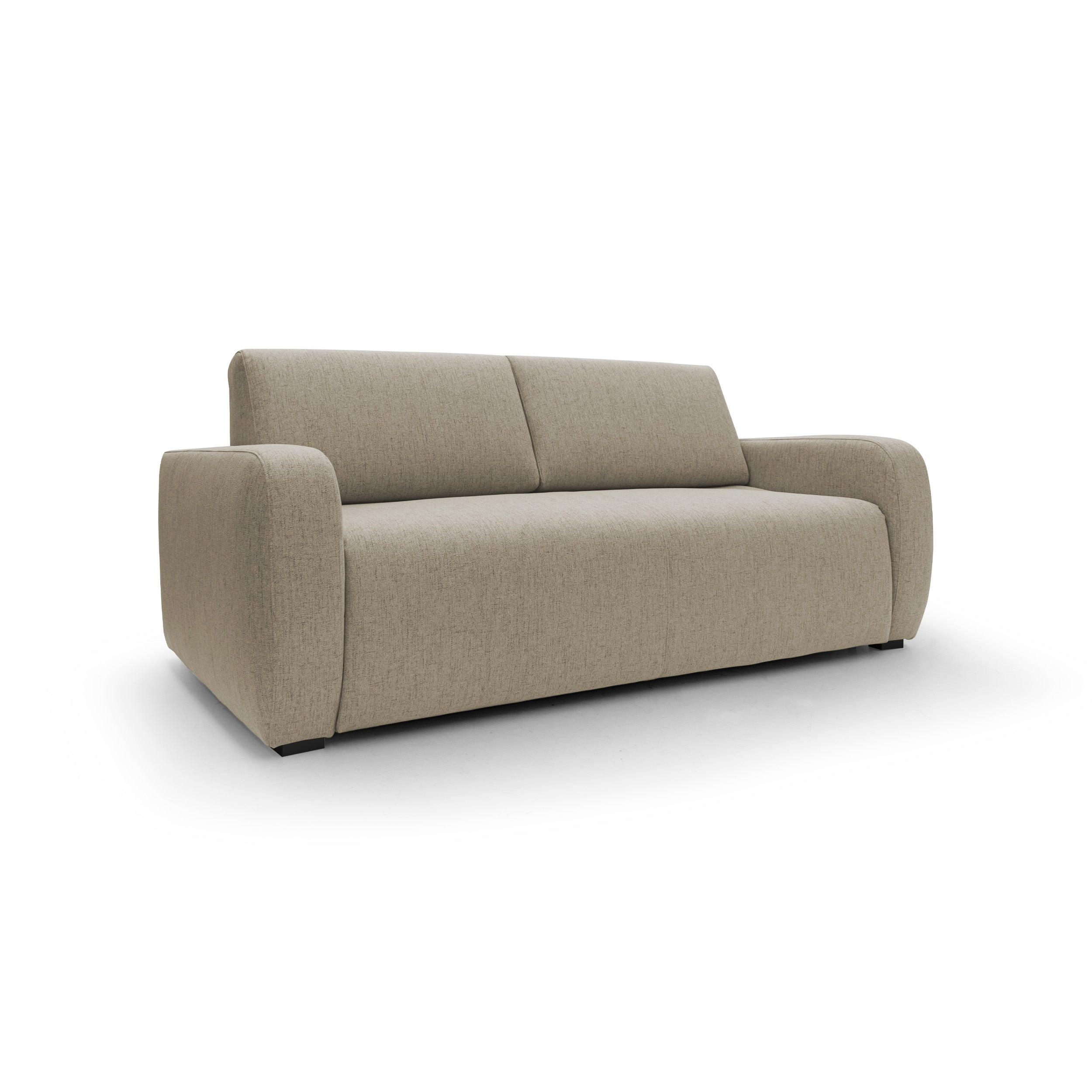 SCHLAFSOFA Duna - Braun, Textil (215/93/100cm) - Divani.store