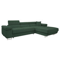 COLTAR Torezio Mini Reiat, Dreapta - verde, material textil/lemn (170/280cm) - MIRJAN24