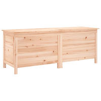 GARTENTRUHE 150x50x56,5 cm Massivholz Tanne - Hellbraun, Holz (150/56.5/50cm) - furnicato