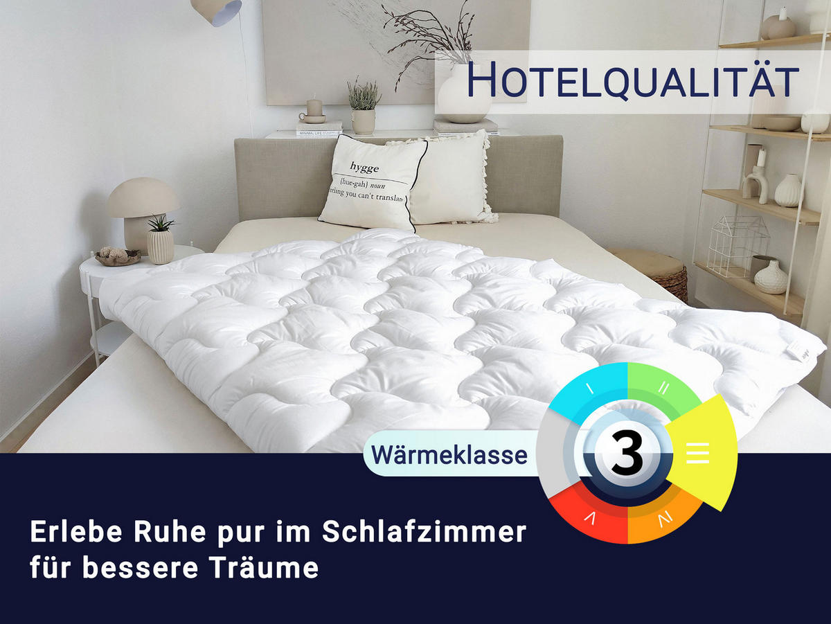 BETTDECKE, 100% Polyester - Weiß, Textil (135/200cm) - Zollner