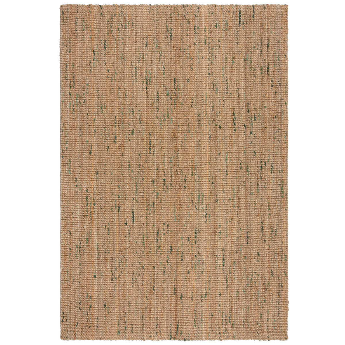 JUTETEPPICH Jute Naturbelassen, Wohnzimmer Natur-Grün Rechteckig 160x230 - Beige, Textil (160/230cm) - KADIMA DESIGN