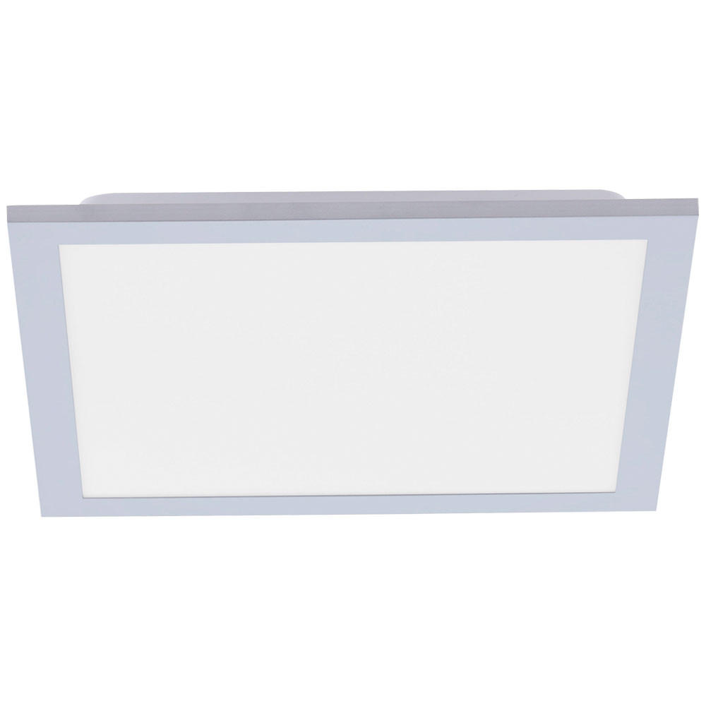 LED AUFBAU PANEL FLAT Weiß Metall Kunststoff - Weiß, Metall (29.5/29.5/6cm)