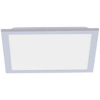 LED AUFBAU PANEL FLAT Weiß Metall Kunststoff - Weiß, Metall (29.5/29.5/6cm)