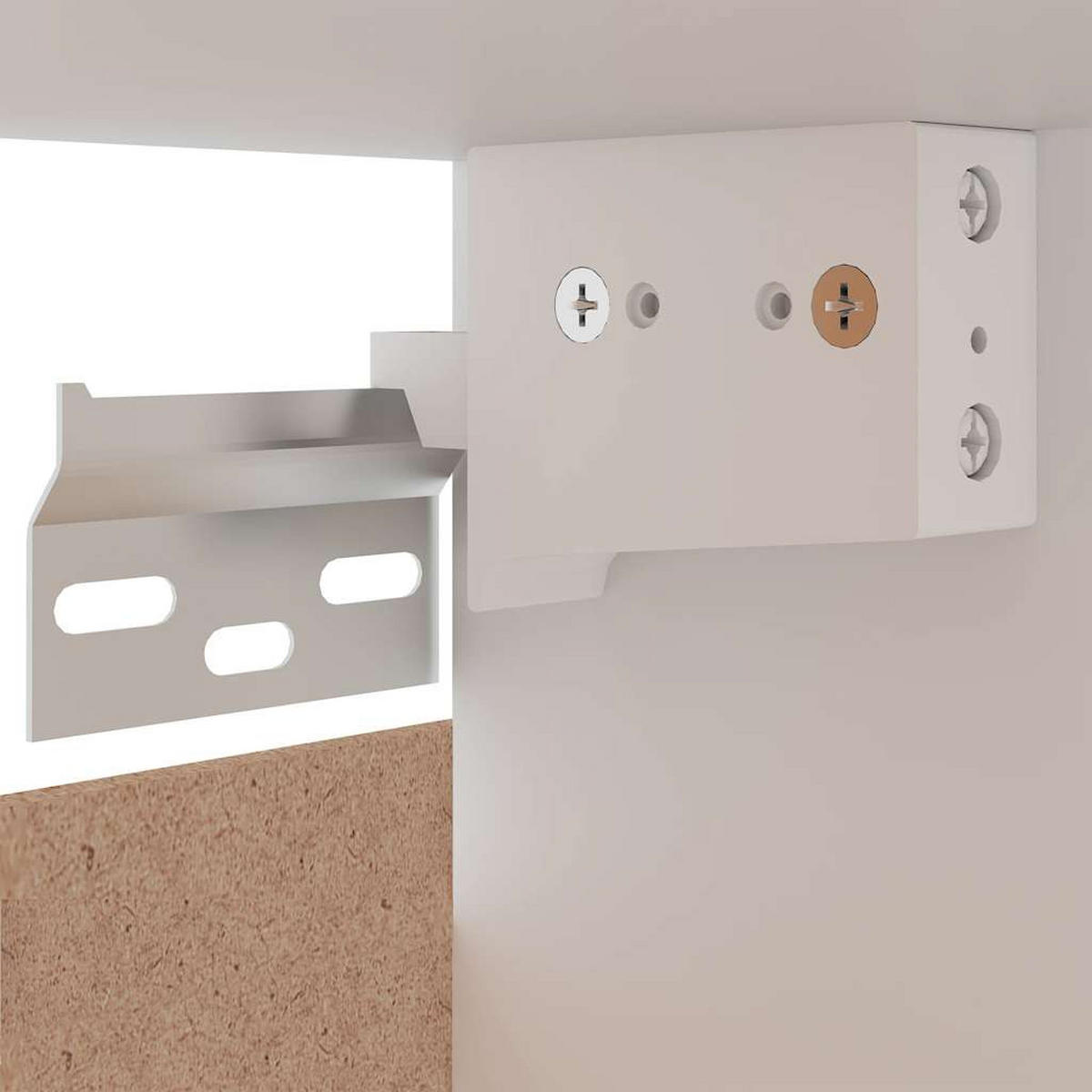 HÄNGESCHRANK Lyon Weiss 60/31/40 Cm Holzwerkstoff - Weiß, Holzwerkstoff (60/31/60cm) - vidaXL