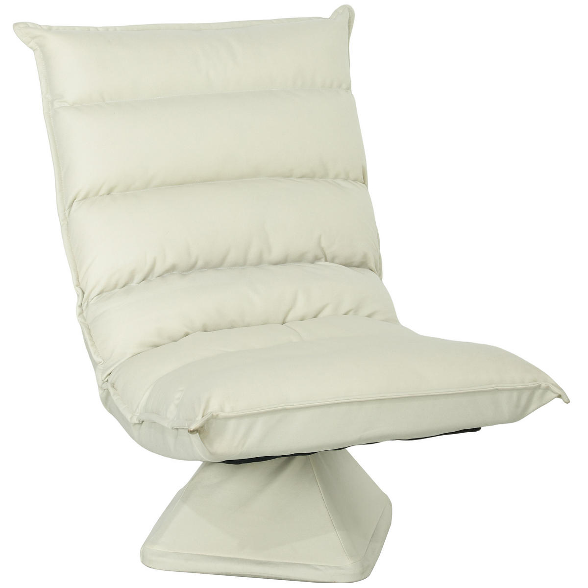 RELAXSESSEL Mikrofaserbezug Beige - Beige, Metall (70/95/62cm) - HOMCOM