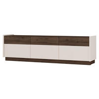 TV-SCHRANK Kobbe Beige / Nussbaum 173 cm - Dunkelbraun/Beige, Holzwerkstoff (172.8/50/40cm) - Selsey