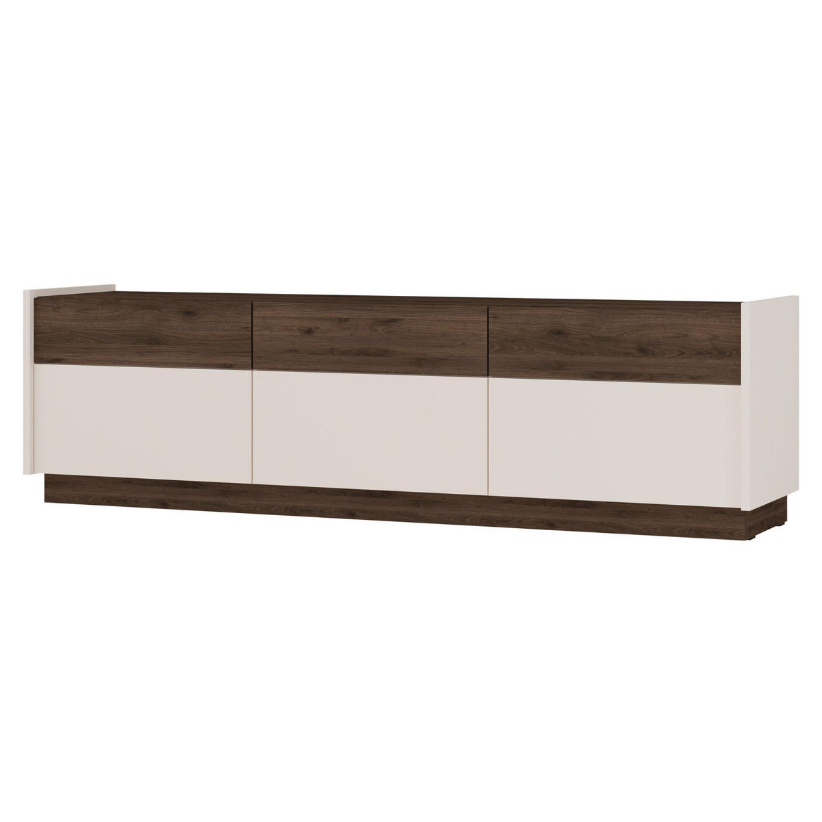 TV-SCHRANK Kobbe Beige / Nussbaum 173 cm - Dunkelbraun/Beige, Holzwerkstoff (172.8/50/40cm) - Selsey