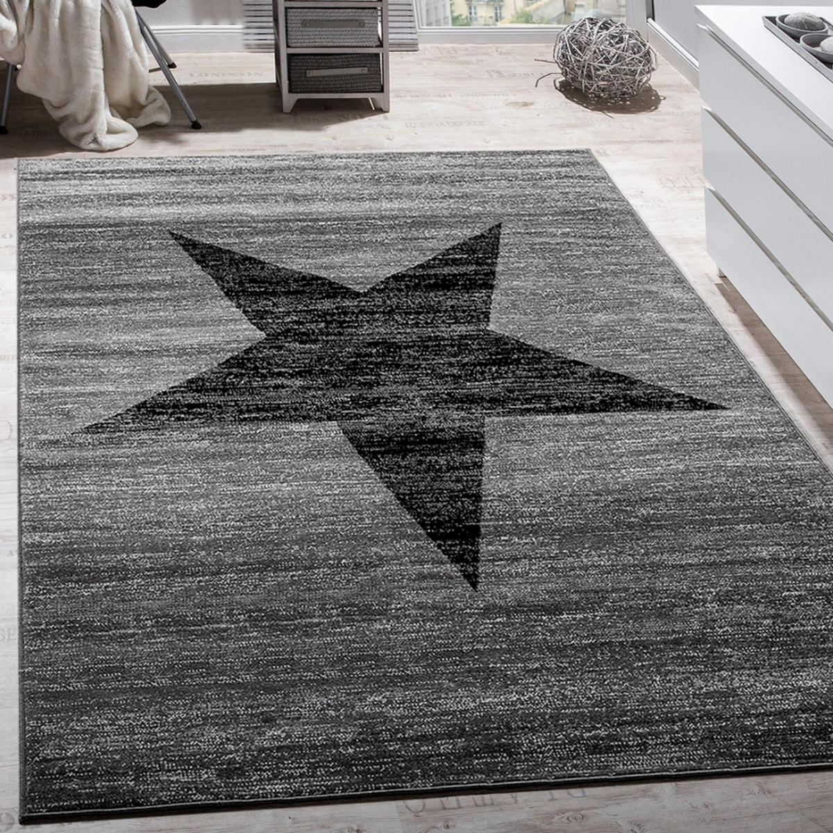 KURZFLORTEPPICH 60/100 cm Fiesta 116 - Grau, Textil (60/100cm) - Paco Home
