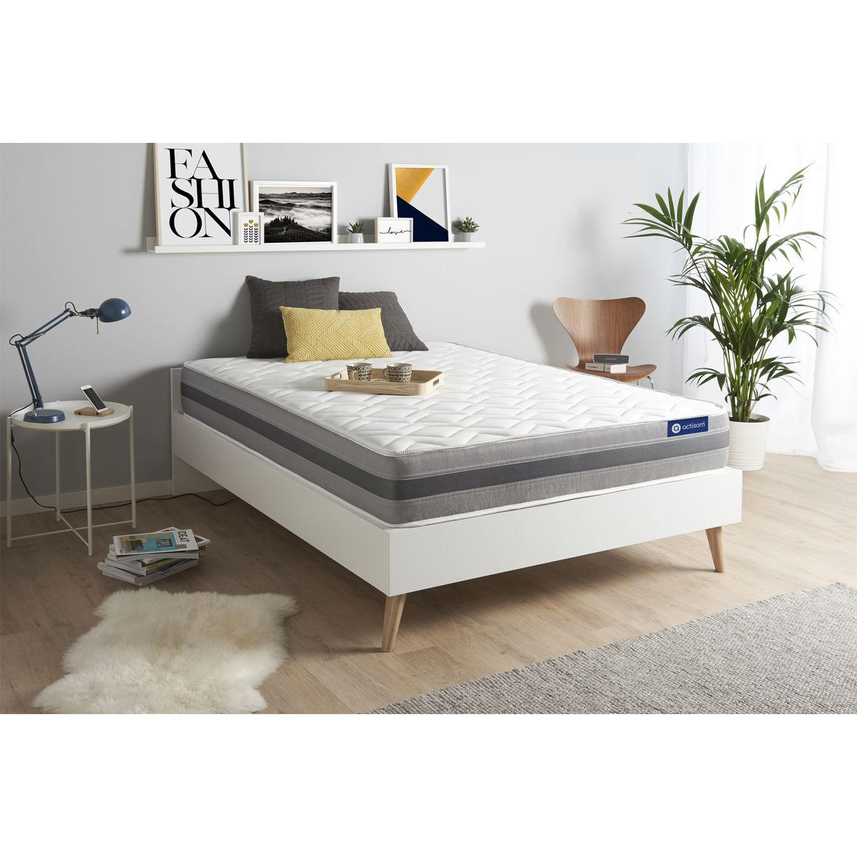 MATRATZE Actimemo relax Memory-Schaum 160 x 200 cm h2 - Weiß, Textil (160/200cm) - ACTISOM
