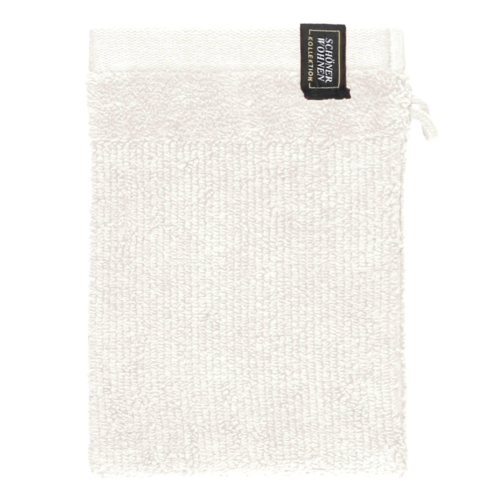 WASCHHANDSCHUH SENSE-6 - Weiß, Textil (16/21cm) - Schöner Wohnen