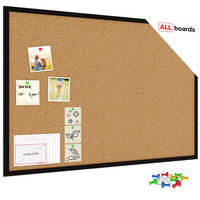 PINNWAND mit schwarzem Naturholzrahmen 90x60cm - Schwarz, Holz (90/60/1.5cm) - ALLboards